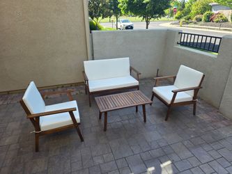Acacia 4 - Person Patio Conversation Set with Cushions