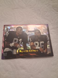 1993 Tim Brown, Rashid Ismail,  Power Combo Pro Set, Card # PC9