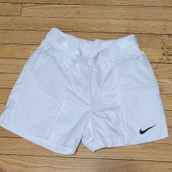 Nike White Athletic Shorts Size S