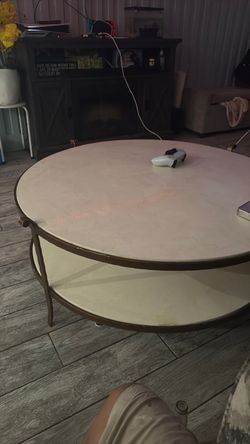 Round Two-Tier Coffee Table