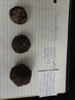 Raw Garnets..