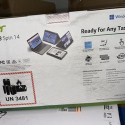 Acer 14" Spin 3 - Touchscreen Convertible Laptop - Intel Core i3 - 8GB RAM - 256GB SSD Storage - Windows 11 - Silver - (A3SP14-31PT-38YA)