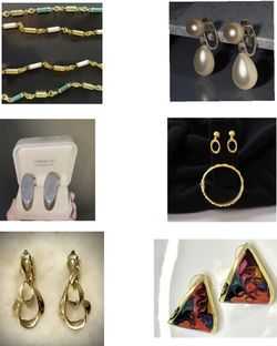 Jewelry Lot (8 Pieces)- All Vintage, Crown Trifari, Trifari & Capriccio Fine Jewlery