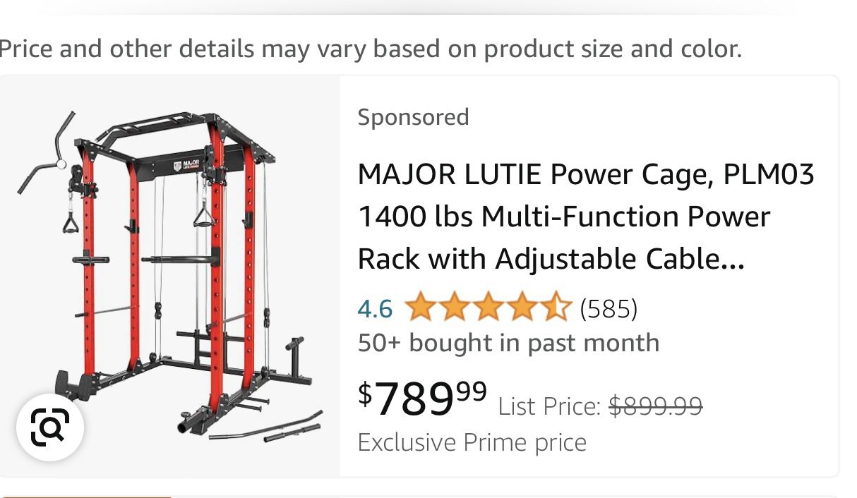 Power cage w/ Accessories 