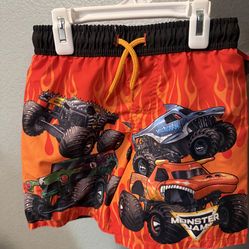 Monster Jam and Minecraft swim shorts