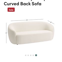 Rosalie Teddy Sherpa Curved Back Sofa