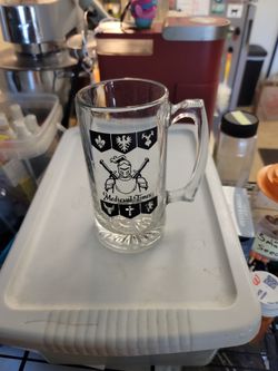 Medieval Times clear large mug