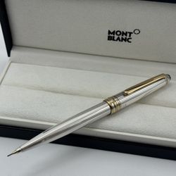 MONTBLANC SOLITAIRE AG 925 STERLING SILVER MECHANICAL PENCIL MINT 100% GENUINE
