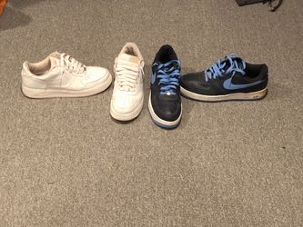 White/white blue/baby blue size 13