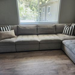 5 PC Sectional With Ottoman