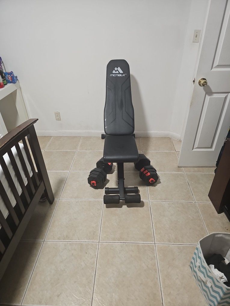 Adjusting Bench + Weights