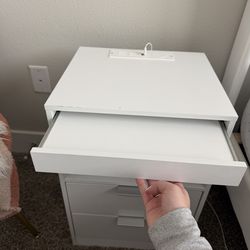 Bedside Tables x2 with charging station