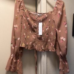 Women Flower Blouse 