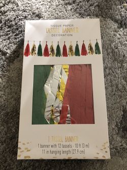 1 Tassel Banner