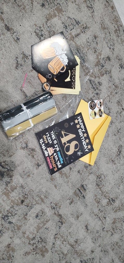 48th Birthday Decorations for Men Women