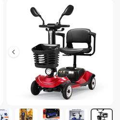 Verpal 4 Wheel Scooter with Display YL09B New in Box Red