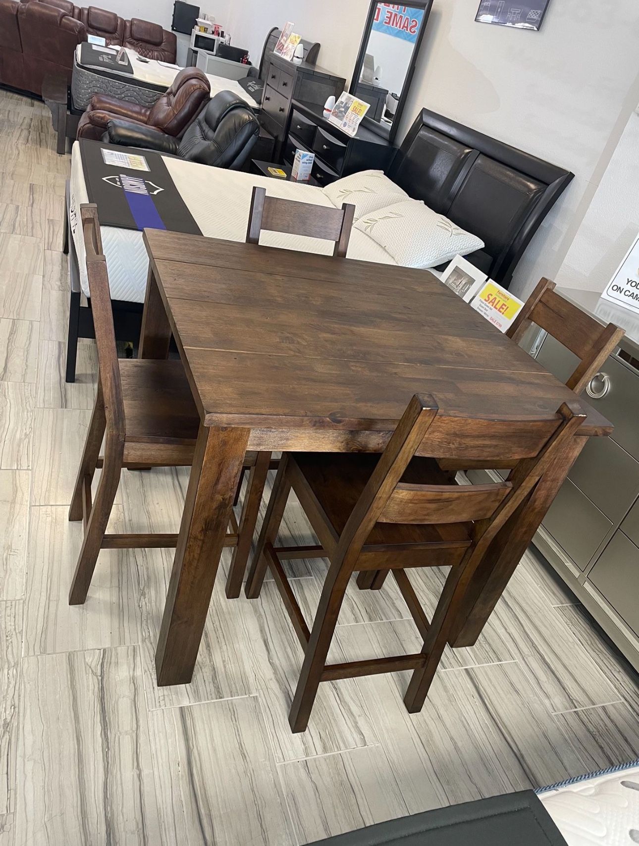 BEAUTIFUL NEW BRANTLEY DINING SET ON SALE ONLY $499. IN STOCK SAME DAY DELIVERY π EASY FINANCING