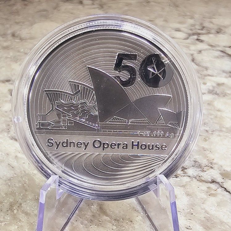 2023 1 oz Silver Sydney Opera House 50th Ann. Coin BU Royal Australian Mint