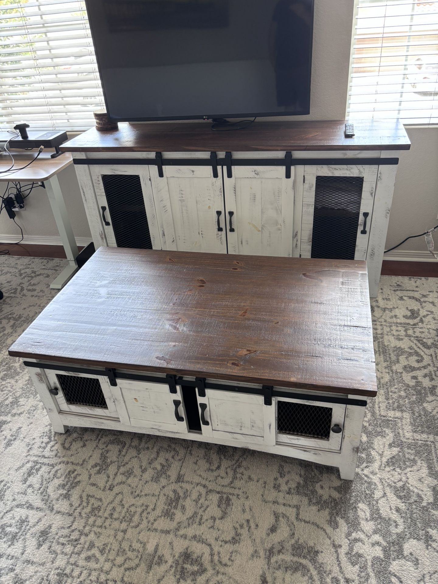 Coffee Table + Cabinet (Matching)