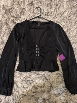 Forever 21 Black Long Sleeve, S
