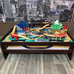 Imaginarium Metro Line Train Table, for Ages 3-7, 100 Piece Set