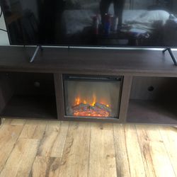 TV console/Fireplace
