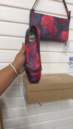 Christian louboutin floral print ballerina flat