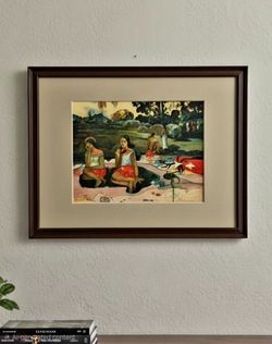Paul Gauguin "Sacred Spring" 1894 Framed Oil Painting Landscape" HERMITAGE" ST. PETERSBURG 17"×13"
