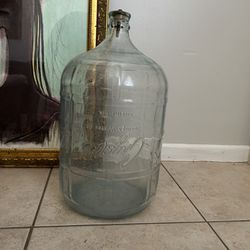 Vintage Glass Water Jug 