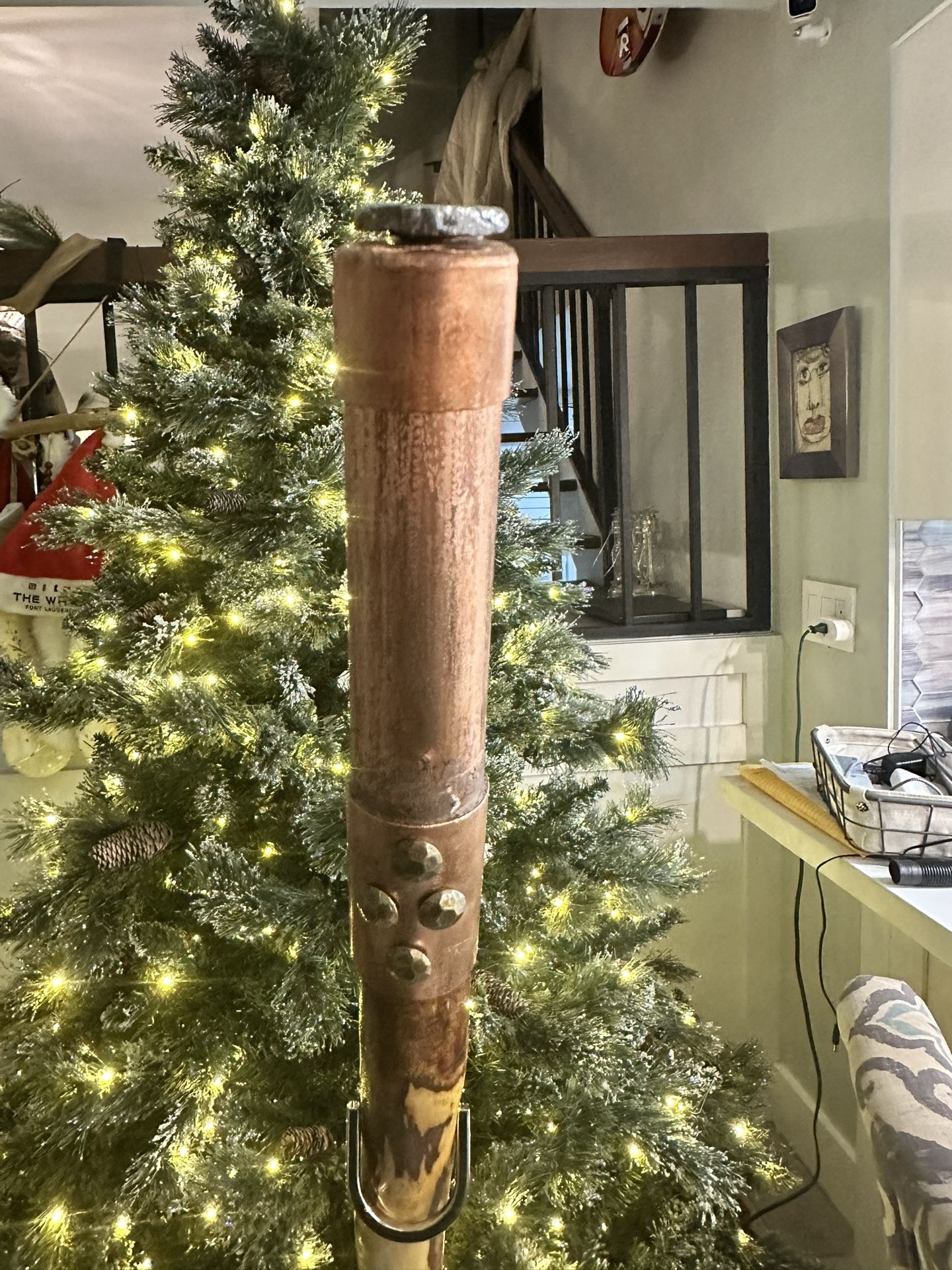 New Space Cowboy Hawthorne Staff! 60β handcrafted walking stick with a secret meteorite compartment