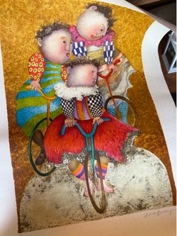🎨 Authentic Graciela Rodo Boulanger Lithograph "Autour Du Monde" – Signed & Numbered 94/200 COA Included