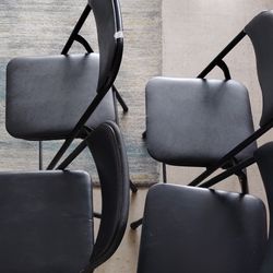 8 fold up chairs (black) $10 each