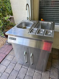 JennAir Stainless Outdoor Sink Cart