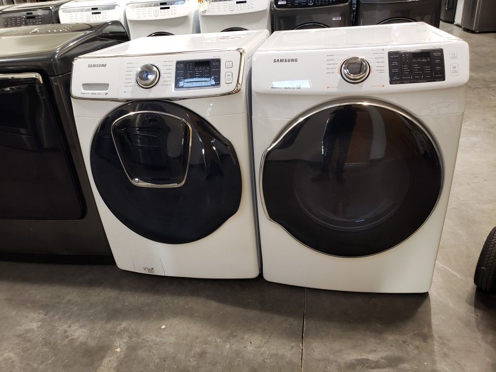 Samsung Washer and dryer electric front loader new full warranty 🎈🎈🎈🎈