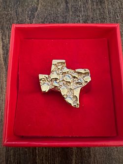 10k Texas nugget ring