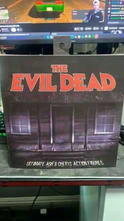The evil dead ultimate ash and cheryl action figures  unopened