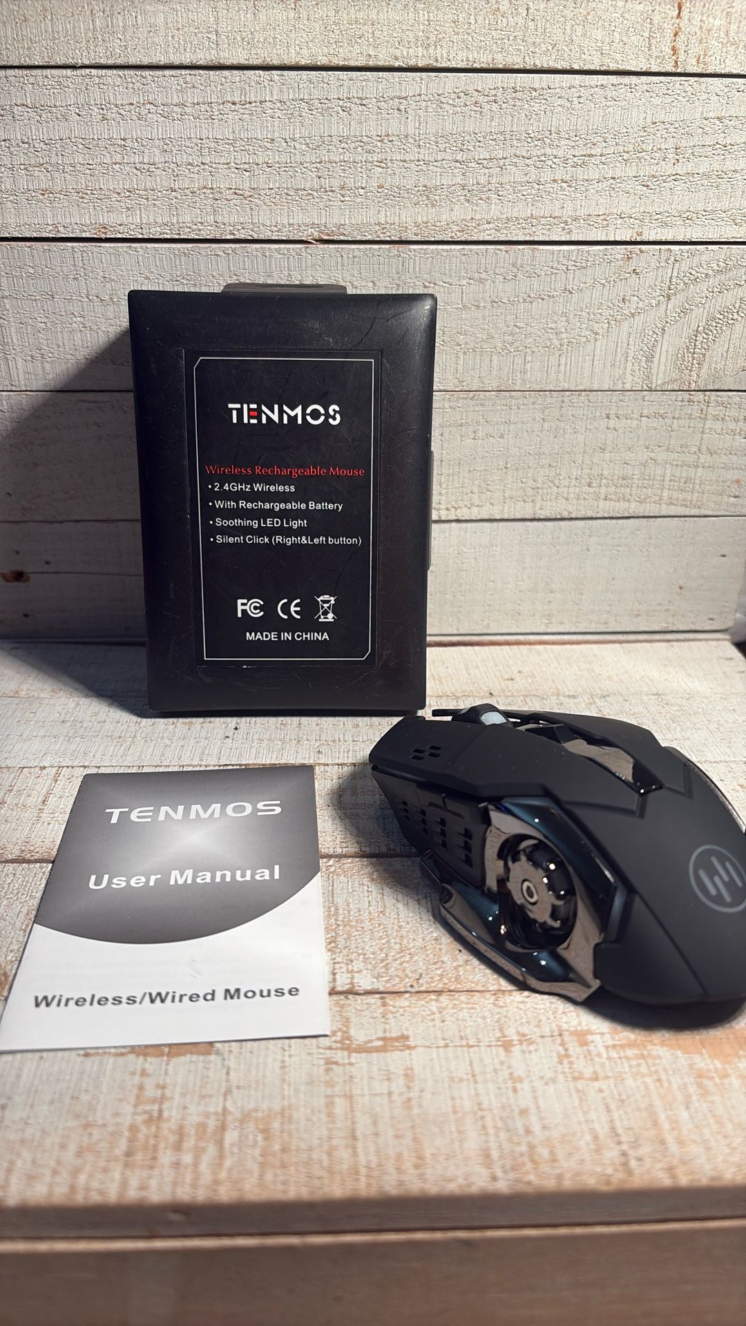 Tenmos Wireless Gaming Mouse (silent Click)