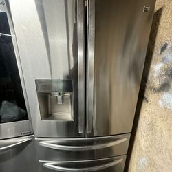 Kenmore 4 Door Stainless Steel Refrigerator Like New 
