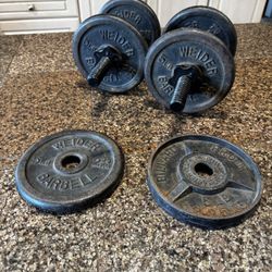 Weider Adjustable Dumbbells With Weights