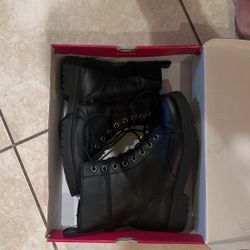 Lace Up And Zip Ladies Boots