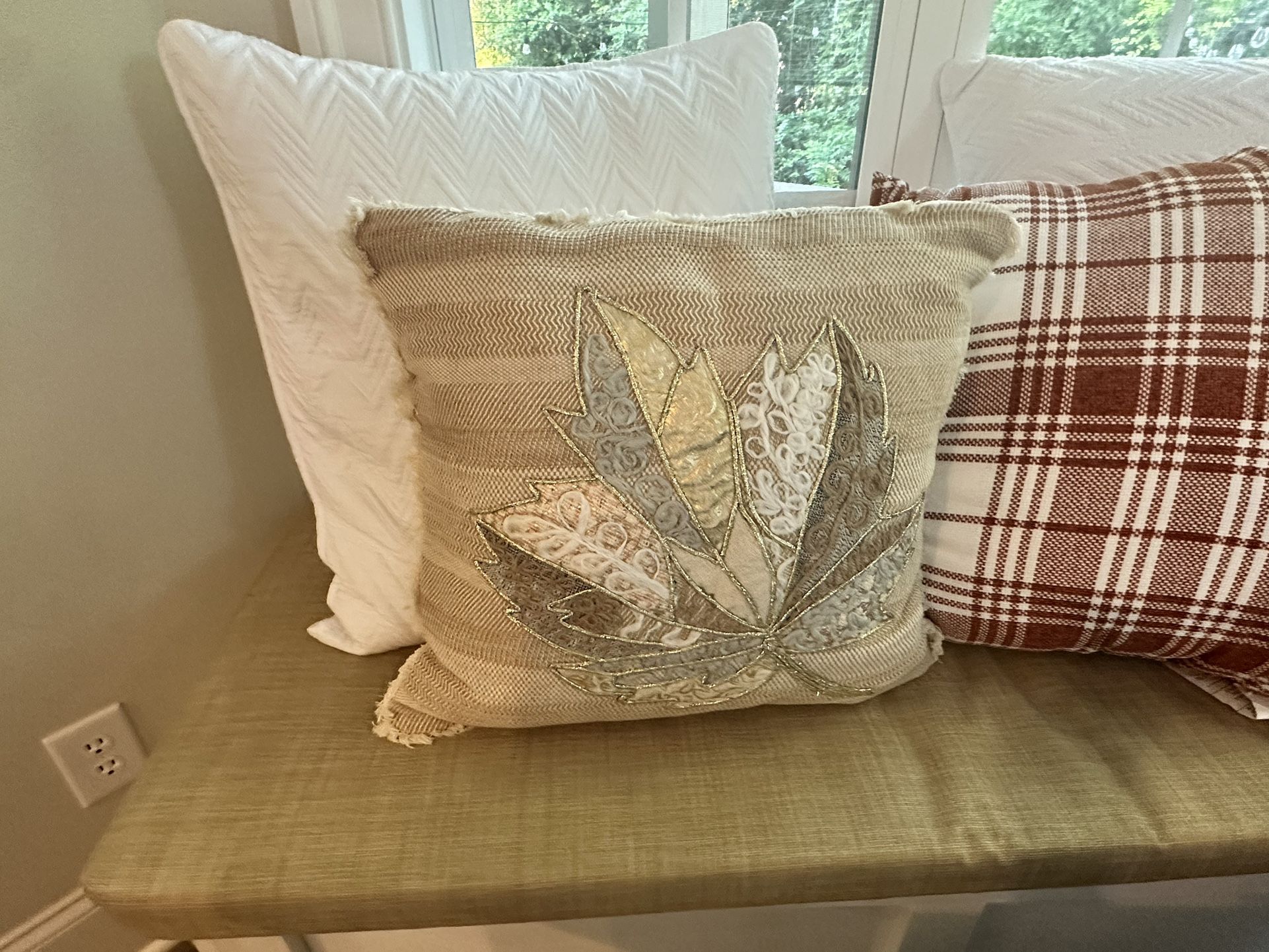 Autumn Leaf Fall Decor Throw Pillows - Set of 2