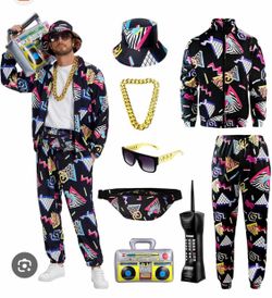 Retro vintage hip hop 1980 Halloween costume size M