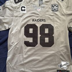 Raiders Las Vegas  New style  Meyers and Crosby Jersey.