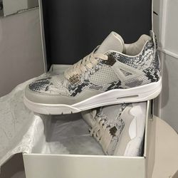 2016 Air Jordan 4 Retro Premium “Snakeskin”Sneakers - NEW