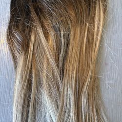 Har extension human hair clip in