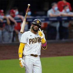 Padres Nationals Tatis Bat Flip Bobblehead