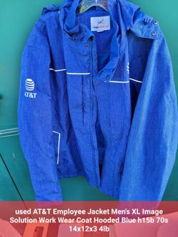 used AT&amp;T Employee Jacket Men’s XL Image Solution‎ Work Wear Coat &KDi