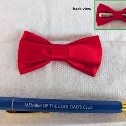 tiny red kid's bow tie (for toddler boy)