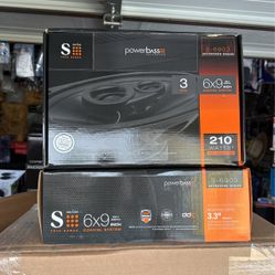 Powerbass 3-way Coaxial Speakers 6x9”
