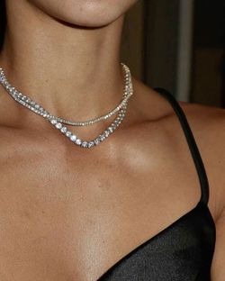  Moissanite Diamond Tennis Necklace
